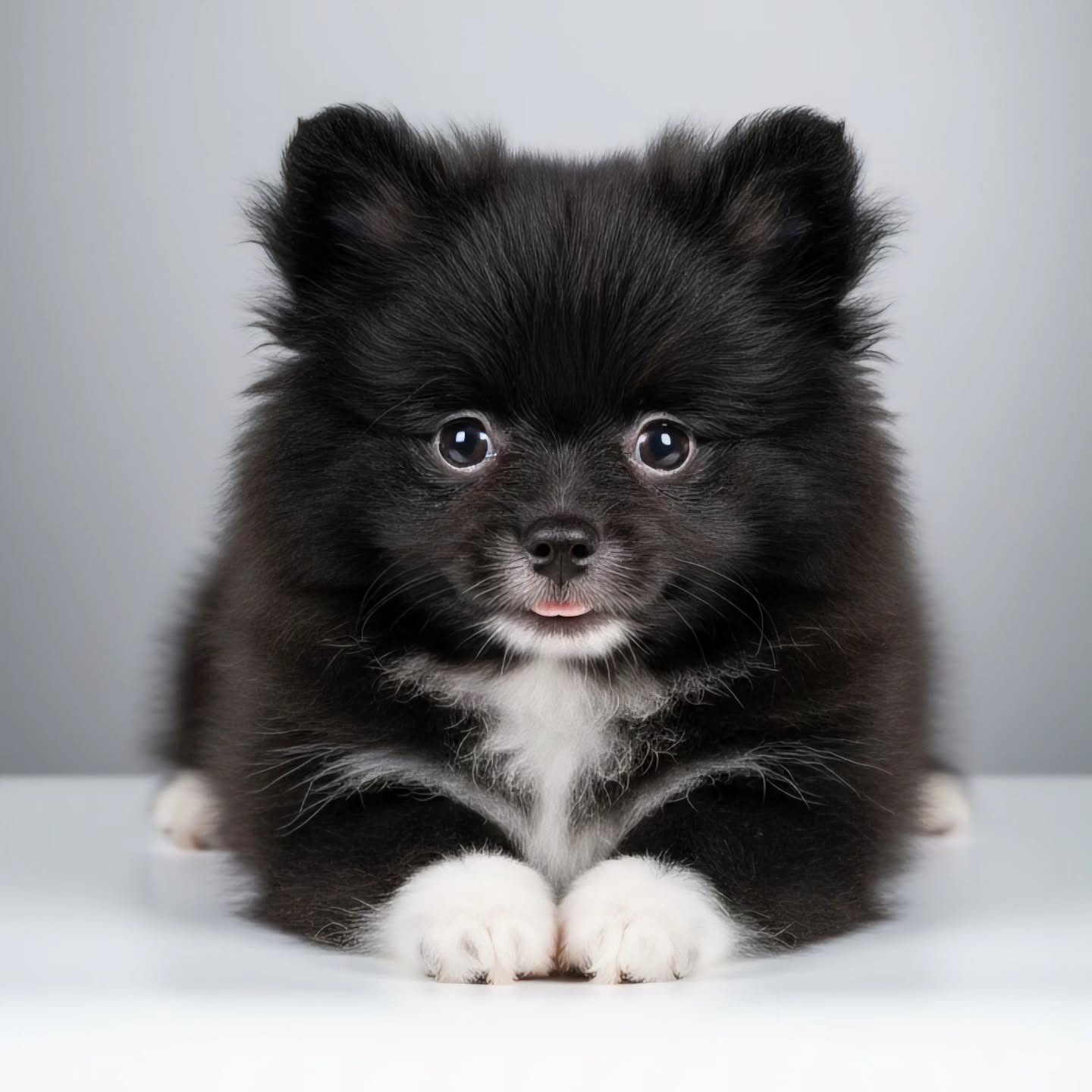 Shasha - Black & White Pomeranian